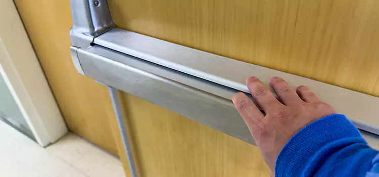 Installing a Push Bar on a Door Ramona